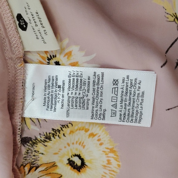 Madewell Blush Pink Floral Wrap Top XS - Picture 8 of 12